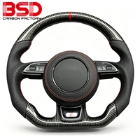 Volant sport en fibre de carbone forgée pour Audi A4L A6L Q8 TT R8 A1 A3 A4 A5 A6 B8 B8.5 S3 S4 S5 S6 S7 RS3 RS4 RS5 RS6 RS7 S8