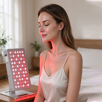 Sunsred OEM/ODM - Panneau de luminothérapie LED rouge compact avec 5 longueurs d'onde pour le rajeunissement de la peau du visage et de la tête - Utilisation sur bureau
