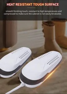 Sèche-chaussures électrique portable, désodorisant de chauffage de chaussures à l'ozone pour la désinfection et la désodorisation des bottes