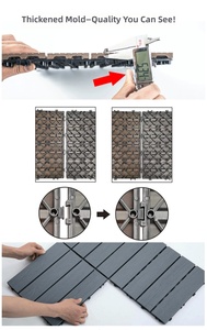 Suelos de WPC para Exteriores - Impermeables, Antideslizantes, Ecológicos, Fáciles de Instalar para Balcones, Pasillos, Patios, <span class=keywords><strong>Piscinas</strong></span>, Hospitales - Product Image 6