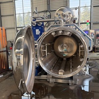 Autoclave de Gran Escala con Puertas Dobles para Esterilización de Alimentos, Pescado y Pollo Enlatados