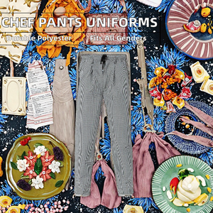 Pantalones de Chef Unisex de Poliéster y Algodón para Uniformes de Cocina, Servicio OEM - Product Image 2