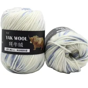 Wholesale Multicolor Acrylic Blended Yarn Wool Cotton Hand Knitting