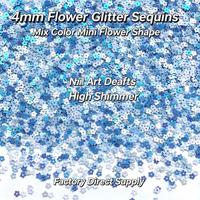 Paillettes en forme de pétales de fleurs de 4 mm, accessoires faits main pour vêtements, pinces à cheveux, sacs, matériaux de remplissage, matériaux décoratifs
