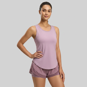 Top Deportivo de Malla con Espalda Cruzada para Mujer, Tallas Grandes, de Secado Rápido, Transpirable, Sin Mangas, para Yoga, Gimnasio, Correr, Venta al por Mayor - Product Image 5