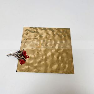 Panel de Techo Decorativo M07 con Efecto de Ondas de Agua, Lámina de Acero Martillado, Tipo Placa de Acero Inoxidable con Servicios de Doblado y Soldadura - Product Image 1