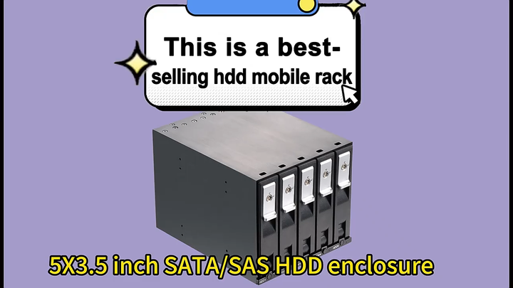 Unestech 5-Bay Tool-Less Aluminum HDD Enclosure External