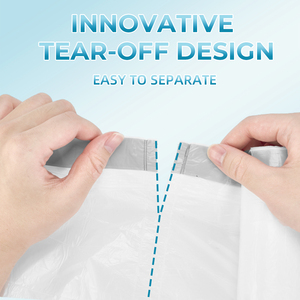 <span class=keywords><strong>Sacchi</strong></span> per la Spazzatura Bianchi con Cordoncino da 13 Galloni, Resistenti e Multiuso, con Logo Personalizzato, per Cucina e Soggiorno - Product Image 4