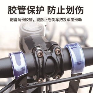 Cesta plegable para bicicleta, soporte para manillar de hierro, almacenamiento delantero y trasero duradero, color negro - Product Image 5