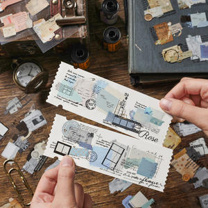 Paquete de 20 Pegatinas, Serie Old Dreams Notebook, Pegatinas Troqueladas para Agendas, <span class=keywords><strong>Libro</strong></span> de Pegatinas para Niños - Product Image 4