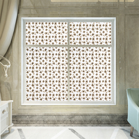 Lila Blumenranken-Design Statische Fensterfolie Dekorative Sichtschutz-Glasabdeckung Abnehmbares Buntes Blütenmuster für Schlafzimmer und Zuhause