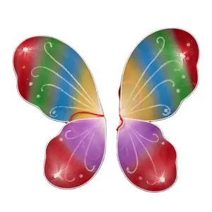 カラフルな蝶の翼子供の日パフォーマンスコスチュームステージ小道具子供のための素敵な蝶の翼