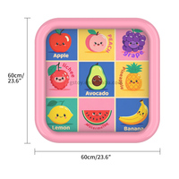 Schattig fruitpatroon EN71 PVC baby speelwaterkussen speelgoed peuter buikligmat opblaasbaar baby water speelmat
