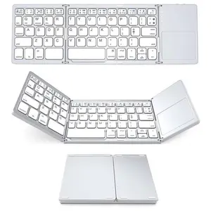 Ultra Slim Folding Keyboard Mobile Bluetooths Connection Portable For Travel Business Trip Portable Mini keyboard Wireless