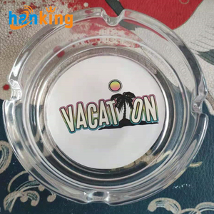 Cenicero Redondo de Vidrio de Alta Calidad Ehanking con Logotipo Personalizado, Ceniceros sin Plomo para el Hogar, Hoteles y Restaurantes - Product Image 5