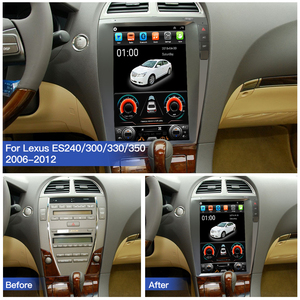 วิทยุ HFMidia หน้าจอแนวตั้งขนาด 12.8 นิ้ว พร้อมระบบมัลติมีเดีย วิดีโอ และ CarPlay ไร้สาย สำหรับรถยนต์ Lexus ES240 ES300 ES330 ES350 - Product Image 5