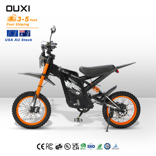 OUXI 1000W 48v 20ah 50km/h Electric Bike 16inch Fat Tire Off Road E-bike Electric Bicycle Frame AU Warehouse Teens Fatbike GT16