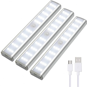 EGH โมเดิร์น 39 LED สมาร์ทไลท์เซ็นเซอร์ตรวจจับความเคลื่อนไหวแบบชาร์จไฟได้โคมไฟข้างเตียงสีขาวอุ่นสำหรับห้องนั่งเล่นในบ้านดีไซน์ร่วมสมัย - Product Image 4