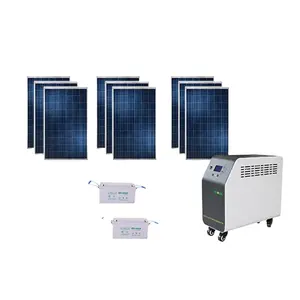 Sistema de energia solar, 1kw 2000w 3000w 5000w sistemas de geração de energia solar full you kits de energia solar/6kw 15kw painel solar para casa eletricidade