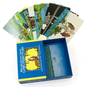 Caja con Tapa y Base para Cartas de <span class=keywords><strong>Tarot</strong></span> Horizontales con Guía, Impresión Personalizada al por Mayor, Mazo de Cartas de <span class=keywords><strong>Tarot</strong></span> Personalizadas - Product Image 1