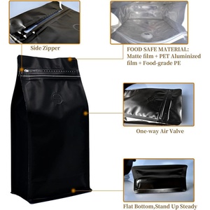 Bolsas de Papel Mate con Cierre Zipper para Café y Té, Impresión Personalizada, 250g 500g 1Kg, Reciclables, con Válvula y Cierre - Product Image 6