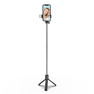 Shenzhen OEM, support de téléphone sans fil pliable de 1 mètre de long, bâton à <span class=keywords><strong>selfie</strong></span> avec miroir et lumière d'appoint, fonction de pliage supplémentaire - Product Image 3