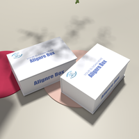 Boîte magnétique pour aligneurs dentaires, boîte rigide en carton en forme de livre avec impression de logo, emballage transparent pour dents