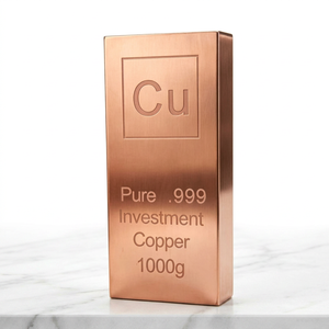 Lingote de Cobre Puro 999 para Inversión, Barra Cuadrada de 1000g, Grado No Aleado, Metal Cu - Product Image 4