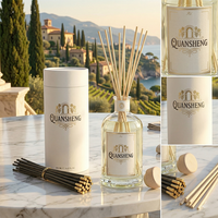 Flacon diffuseur GlassReed, couleur rouge luxe, 500ml, 200ml, 100ml, flacon diffuseur de parfum, flacon diffuseur avec boîte