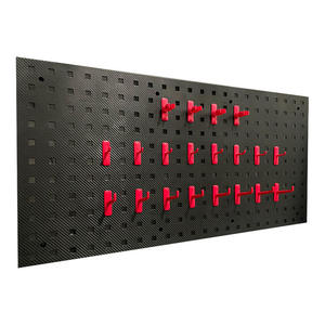 Support mural robuste en métal perforé pour l'organisation de garage, le rangement d'articles métalliques et l'organisation d'outils et de quincaillerie - Product Image 5