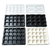 Plateau thermoformé en plastique personnalisé OEM ODM pour le stockage de composants électroniques, plateau blister pour l'électronique grand public et le transport