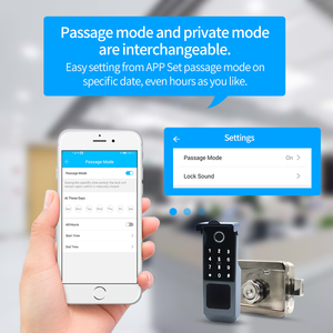 Ip65 không thấm nước tuya App vân tay khóa cửa thông minh ngoài trời cổng Bluetooth mật khẩu IC thẻ chốt cửa + cơ khí Key với Alexa - Product Image 4