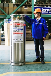 Kryogener Isolier-Gaszylinder 175L195L 210L Dewar-Flasche Flüssigsauerstoff-Tank Flüssigstickstoff Flüssigargon Dewar-Tank Stahl - Product Image 5