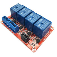 Carte d'extension de relais à déclenchement par niveau haut et bas isolée par optocoupleur, module de relais 4 voies 5V/12V/24V