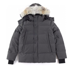 เสื้อแจ็คเก็ตขนห่านฤดูหนาวสำหรับผู้ชายพร้อมปกขนขนาดใหญ่ - Product Image 3