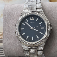 MKOriginals – montre à Quartz pour femmes, bracelet en acier inoxydable avec diamants, boîtier irrégulier, mode luxe, montre-bracelet pour dames