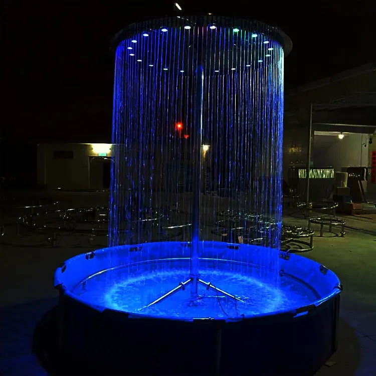 Rideau de pluie d'eau décorative, 1 pièce, fonction cascade d'eau, pour l'intérieur ou l'extérieur