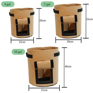 Jardinière en tissu <span class=keywords><strong>de</strong></span> 4 gallons, Pots <span class=keywords><strong>de</strong></span> <span class=keywords><strong>culture</strong></span> <span class=keywords><strong>de</strong></span> légumes en feutre, sacs <span class=keywords><strong>de</strong></span> plantation <span class=keywords><strong>de</strong></span> pommes <span class=keywords><strong>de</strong></span> <span class=keywords><strong>terre</strong></span>, sacs <span class=keywords><strong>de</strong></span> <span class=keywords><strong>culture</strong></span> <span class=keywords><strong>de</strong></span> semis <span class=keywords><strong>de</strong></span> patates douces avec rabat <span class=keywords><strong>de</strong></span> fenêtre - Product Image 2
