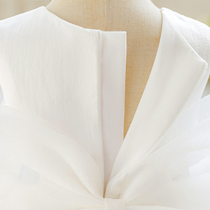 Quần áo em bé hoa cô gái <span class=keywords><strong>Net</strong></span> Cưới Công Chúa Váy trắng hoa cô gái ăn mặc hiệu suất trang phục - Product Image 6