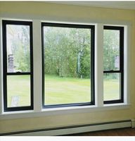Fenêtres à auvent contemporaines en aluminium et verre CBMMART avec double vitrage Low-E rempli d'argon et surface finie