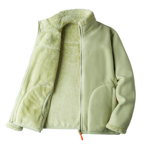 Giacche Casual Personalizzate da Uomo in Pile Colorato con Doppio Strato Indossabile su Entrambi i Lati con Zip e Collo Alto - Product Image 4