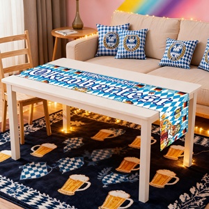 Oktoberfest 13 X 72In tovaglia <span class=keywords><strong>di</strong></span> <span class=keywords><strong>lino</strong></span> stampato ciao autunno decorazione del tavolo da pranzo della famiglia tecnica tessuta per uso domestico - Product Image 6