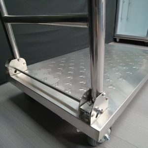 Carrito de acero inoxidable de alta calidad para cocina VICTORY, carro de comedor inoxidable, herramienta moderna para supermercado, suministros para hoteles y restaurantes - Product Image 4