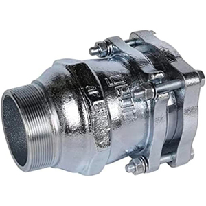 Conector de compresión con brida macho 3 \ "(88,9mm) Conector de tubo de cobre Rosca BSPP Superficie Lisa SAE BSPT forjado para agua - Product Image 3