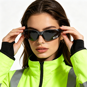 Welta Custom Logo CE EN16321&ANSI Z87.1 Certified Industrial Anti-Fog Dust-proof Clear PC <b>Lens</b> Eye Protection Safety Glasses - Product Image 6