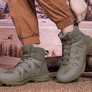 Chaussures de sport basses polyvalentes de couleur beige désert pour hommes, idéales pour le fitness en extérieur et l'exploration urbaine - Product Image 6