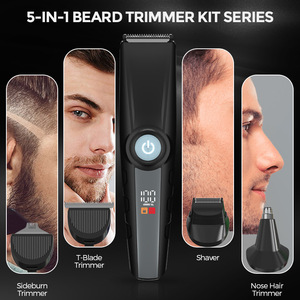Multi Functional Men's Electric Shaver Rechargeable Digital Display Hair Clipper Nose Trimmer <b>Razor</b> <b>Set</b> USB C Fast Charging - Product Image 3