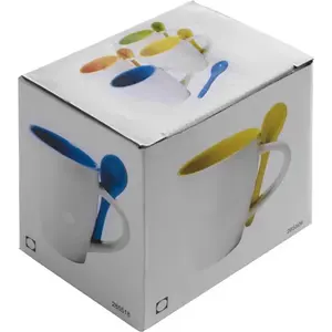 Taza con Cuchara de Cerámica, Merchandising Personalizado - Product Image 3