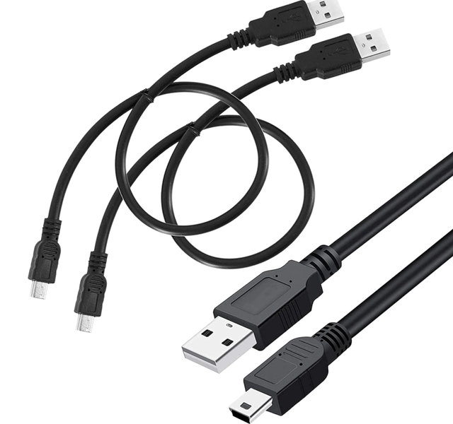 USB 2.0 a to Mini 5 Pin B Cable for External HDDS/Camera/Card Readers/MP3 Player -35cm