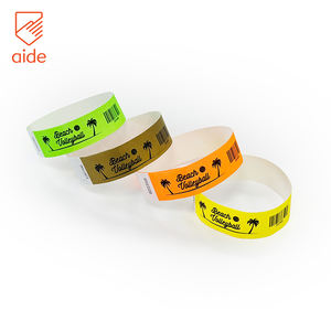 צמיד חד פעמיות דמעה עמיד למים <span class=keywords><strong>tyvek</strong></span> צמיד ריק wristband מותאם אישית אישית לאירועים - Product Image 3